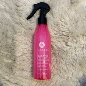 Luseta Pink Keratin Smoothing Nourishing Heat Protectant Spray Dry Hair